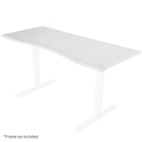 FORTIA 150x70cm Desktop, for a Height Adjustable Desk, Arched Front Design, Premium MDF, White V219-FURDTAFORA5WT
