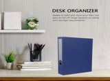 Document Folder Blue Desktop File Organizer for Home and Daily Paper Storage V1370-AZ4-14899