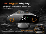 2PCS of rechargeable hand warmers with COB lights, featuring rapid heating, 3djustable modes,nd V1232-BXSNSQ001