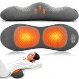 Triple Fusion Back Massager, 3-in-1 Electric Lumbar Support Pillow Heat, Vibration & Air Traction, V1107-110-96745-LTG