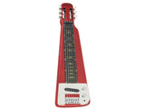 Karrera 6-String Steel Lap Guitar - Metallic Red ELE-LAP-6S-RD
