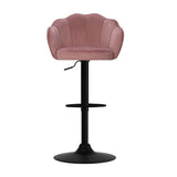 Artiss 2x Bar Stools Gas Lift Velvet Pink BA-K-9968-PKX2