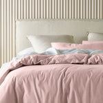 Bianca Acacia Blush Vintage Washed Cotton Quilt Cover Set Queen V442-BCA-QUILTCS-ACACIA-BLUSH-QS