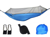 Blue Automatic Pop-Up Mosquito Net Hammock - 200kg Load Capacity, Lightweight Outdoor Camping Gear V888-ELOSUNG13736