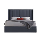 Gas Lift King Bed Frame MDF in Black V43-BED-PRD-K
