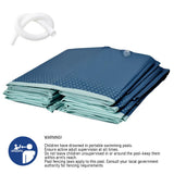 2.6m Foldable Pool PVC Non Inflatable Large Rectangle Pool Holding up to 6 People Hard Thickened V985-RECTANGULARPOOL
