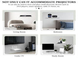 Projector Shelf with Aluminum Alloy Sturdy and Lightweight Floating AV Shelf for Cable Boxes Games V1366-AZ2-W-14824