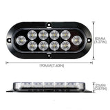 4pc 6 inch Amber Oval LED Trailer Tail Light Kit IP67 Waterproof Park & Turn V1192-AZ-W-0658