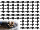 120 Pcs Body Bolt U Nut Kit, Carbon Steel Construction, Accurate Fastening, for Most Car Fastening V1366-AZ2-W-15517