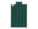 Pool Safety Cover Fits18x36ft Inground Safety Pool Cover Green Mesh with 4x8ft Center End Steps V952-YYCM18X36JZYTYCG1V0