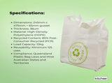 100x Medium Reusable Plastic Singlet Shopping Bags - 80% Recycled 38UM Compliant V238-SUPDZ-40992989347920