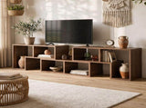Artiss Modular TV Stand 3 Piece Entertainment Unit Adjustable Bookcase Shelf CTV-DIY-3P-WAL