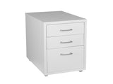 Levede 3 Drawer Office Drawers Cabinet White HO0401-WH_NZ
