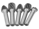 5Pcs/Set Tungsten Steel Grinding Burr Rotary Grinders 6MM Shank Head Rotary Cutter V1294-YM0901-3111200215711