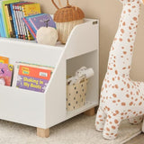 Kids Storage Bookcase 3 Compartments, White V178-66684