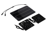 Solar Panel Fan Kit 10W Solar Powered Dual Fans for Chicken House Greenhouse Dog House With V1294-YM0706-3113230199111