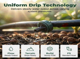 1 GPH Pressure Compensated Flow for Garden System, 2026 New Self-Cleaning Constant Flow V1258-DP02-F-847