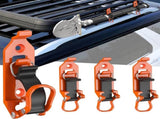 Shovel Mount Wall Mount ,4 Pcs Metal Rubber Clamps Axe Holder Mount Kit for Roof Rack Truck Boats V1259-DP01-A-4254