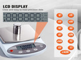 Analytical Balance Lab Scale 3000g x 0.01g 13 Units Conversion Electronic V952-SYSCHTP001G3Y8XORV3