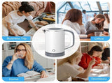 Small Electric Kettle, Travel Mini Hot Water Boiler Heater, Electric Kettles for Boiling V1192-AZ-W-11020