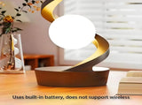 Rotating Levitating Night Light with RGB Colors & Wireless Charging 1-Second Palm-Activated Spin, V1107-ROTATING LEVITATING NIGHT LIGHT