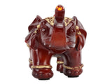 Elephant Statue Durable Resin Cute Elegant Attract Wealth Round Corner Elephant Decor for Home V1294-YM0626-3115220164911