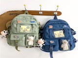 Kids Backpack with Accessories, 43x31 cm, Blue, for Children and Teens V1188-MS-325-0306