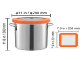 5 Gallon Vacuum Upgraded Tempered Glass Lid Vacuum Degassing 304 Stainless Steel V952-JSZKTJS5GALLH3CGUV0