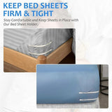 4PCS Bed Sheet Holders with Fitted Lock Straps for Enhanced Grip V1263-JX-3903