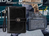 Leather Wallet Women Rfid Blocking Large Capacity, Zip Around Long Wallet - Pu Phone Clutch Purse, V1189-LWWAL-20260325-00077