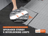 Garage Tiles Interlocking, 305 x 305 x 13.4 mm 25 Pack Garage Floor Covering Tiles, Non-Slip V952-CKDDYSJ2512128VEAV0