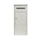 Parcel Delivery Drop Box Mailbox - Secure Home Package Locker 38x38x90cm White V238-SUPDZ-40998763987024