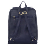 Pierre Cardin Rustic Womens Leather Backpack Bag Handbag Back Pack Travel - Navy V563-PC_3213-NAVY