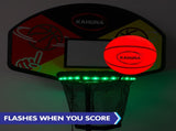 Kahuna Trampoline LED Basketball Hoop Set with Light-Up Ball CMB-BBS-LED