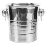 Stainless Steel Ice Bucket for Kitchen Use, Plated Multi-Purpose Beverage Cooler and Drink Holder V1192-AZ-W-27515