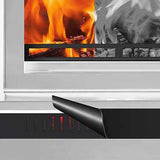 2-Pack Black Magnetic Fireplace Draft Seal, Rubber Weather Stripping for Indoor Heat Retention and V1370-AZ4-14987