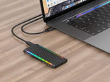 Simplecom SE525 NVMe / SATA M.2 SSD USB-C Enclosure with RGB Light USB 3.2 Gen 2 10Gbps V28-SE525