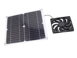Solar Panel Fan Lightweight Portable Solar Powered Fan Kit for Cars RVs Travel Home 12W V1294-YM0715-3114220049211