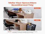 Scrapbook Rolling Storage Cart, 6-Tier Large Capacity with Organizer Top, Black Frame with 4 V952-JTZCCHTZ6CJT39QSVV0