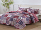 Red Paisley Patchwork Haven Coverlet Bedspread Set V745-AC080579Q13U