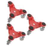 3Pcs Furniture Dolly Red Metal Moving Tool for Heavy Furniture Home Use V1370-AZ4-19903