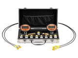 Digital Hydraulic Pressure Test Coupling Kit, 700 Bar Pressure Gauge Manometer Tester with 2 Gauges, V952-YYCSTJ2YLB9OXT9N0001V9