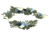 Faux Flower Swag Set Artificial Flower Arch Decor Wedding Welcome Reception Ceremony Signs V1294-YM0703-3115230036811