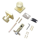 Portable Sturdy Zinc Alloy Gold Door Knobs with Satins Brass Finish Convenient Accessory for V1192-AZ-W-23394