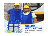 2 Pcs Cooling Vest With 48 Pcs Ice Pack Adjustable Ice Vest for Men Women Hot Weather Working V1369-AZ3-W-08301