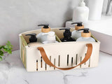 Cotton Woven Basket with PU Leather Handle, Clothes Toys Candy Gifts Cotton Rope Organizer, Living V1189-LWWAL-20260401-06300