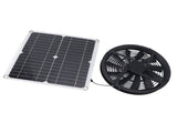 Solar Panel Fan Kit 12W Waterproof Solar Exhaust Fan for Indoors Small Chicken Coops Greenhouses V1294-YM0901-3111240021911