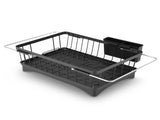 Cefito Dish Drying Rack for Kitchen Storage Organisation Kitchen Sink Organiser Dish Drainer DR-E-04-BK