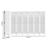 Levede 6 Panel Room Divider 170cm Freestanding Screen RD3004-6-WH