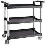 VEVOR Heavy Duty Utility Cart 500 lbs Capacity 3-tier Service Cart with Wheels V952-SXSYTCDHHS3CWUDT9V0